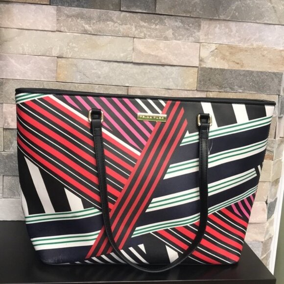 Trina Turk Geo Striped PVC Tote - Picture 4 of 16